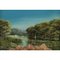 Linda D Brooks, English River Scene, 1980, Miniature Oil Painting, Framed, Image 2