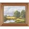 John S Haggan, River Landscape with Rain Clouds in Ireland, 1985, Oil Painting, Framed 3