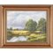 John S Haggan, River Landscape with Rain Clouds in Ireland, 1985, Oil Painting, Framed, Image 3