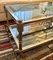 Chromed Bronze Coffee Table with Engraved Glass Top 3