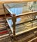 Chromed Bronze Coffee Table with Engraved Glass Top, Image 3