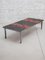 Grande Table Basse avec Carrelage Émaillé Noir et Rouge par Pia Manu pour Amphora, 1960s 13