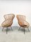 Vintage Dutch Rattan Chairs from Rohé Noordwolde, 1960s, Set of 2 1