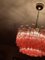 Lámpara de araña de cristal de Murano rosa, Imagen 10