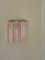 Lampada da parete in vetro di Murano rosa, Immagine 4