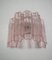 Lampada da parete in vetro di Murano rosa, Immagine 3