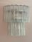 Small Clear Murano Glass Wall Lamp 1