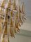 Lampadario grande in vetro di Murano color sabbia in stile Mazzega, Immagine 6