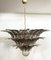 Lámpara de araña Corto Murano grande en gris ahumado, Imagen 1