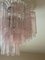 Lampadario tubolare di Murano rosa, Immagine 4