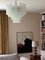 Lámpara de araña de Murano tubular en blanco, Imagen 2