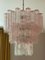 Diamond Chandelier in Pink Murano Glass, Image 1