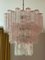 Lampadario in vetro di Murano rosa, Immagine 1