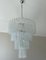 Tubular Clear Murano Glass Chandelier, Image 1