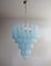 Lámpara de araña de cristal de Murano en turquesa, Imagen 1