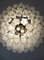 Murano Kronleuchter Röhrenförmig aus Weißem Mattglas in Diamantform 4