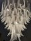 Lámpara de araña de Murano en blanco al estilo de Mazzega, Imagen 7