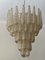 Drop Chandelier in Amber Murano Glass 1