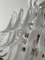 Lampadario in vetro bianco di Murano di Mazzega, Immagine 7