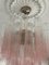 Tubular Pink Ombre Murano Glass Chandelier 6