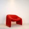 Mid-Century Groovy Lounge Chair attributed to Pierre Paulin for Artifort, 1960s 4
