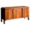 Italienisches Konstruktivismus Studio Sideboard oder Anrichte aus Nussholz, 1950er 1