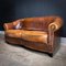 Vintage Brown Leather Sofa 2