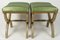 X-Shaped Lacquered Wood Stools, Early 20th Century, Set of 2, Image 4