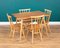 Mesa de desayuno modelo 395 en rubio y sillas de cocina Ercol de Lucian Ercolan para Ercoli. Juego de 5, Imagen 7