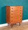 Teak Bath Cabinet Makers Chest of Drawers from BCM, 1960s 3