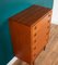 Teak Bath Cabinet Makers Chest of Drawers from BCM, 1960s 4