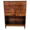 Mid-Century Italian Art Deco Walnut Dry Bar Cabinet, 1960s, Image 1