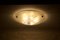 Deckenlampe aus Messing & Muranoglas, 1970er 2