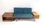 Quadratischer Mid-Century Couchtisch aus Teak mit doppelseitiger Schublade, 1960er 9