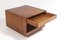 Table Basse Cube Mid-Century Carrée en Teck avec Tiroir Double Face, 1960s 4