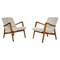Mid-Century Modern Armchairs in Wood and Fabric, 1960s, Set of 2, Image 1