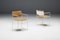 Modernist Dining Chairs in Metal and Camel Leather, 1980s, Set of 6, Image 10