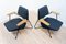 Vintage Modernist Leather Polygon Armchairs, 2000s, Set of 2, Image 8
