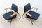 Vintage Modernist Leather Polygon Armchairs, 2000s, Set of 2 15