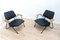 Vintage Modernist Leather Polygon Armchairs, 2000s, Set of 2 16