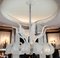 Art Deco Ninfea Iridescent Murano Glass Chandelier attributed to Barovier, Italy, 1940s, Image 5