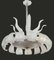 Art Deco Ninfea Iridescent Murano Glass Chandelier attributed to Barovier, Italy, 1940s 3