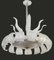 Art Deco Ninfea Iridescent Murano Glass Chandelier attributed to Barovier, Italy, 1940s, Image 3