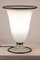 Lámpara de mesa modelo Primavera de cristal de Murano opalino atribuida a Barovier & Toso, años 80, Imagen 2