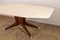 Mid -Century Dining Table with White Marble Top atttibuted to Ico Parisi, 1950s 3