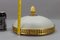 Frosted Glass and Brass Flush Mount, 1950s, Image 10