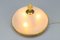 Frosted Glass and Brass Flush Mount, 1950s 5