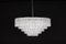 Large Ice Glass Tubes Chandelier from Doria Leuchten, Germany, 1960s 9