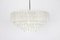 Large Ice Glass Tubes Chandelier from Doria Leuchten, Germany, 1960s 2