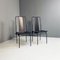 Italian Modern Black Chairs attributed to Adalberto del Lago for Misura Emme, 1980s, Set of 2, Image 2